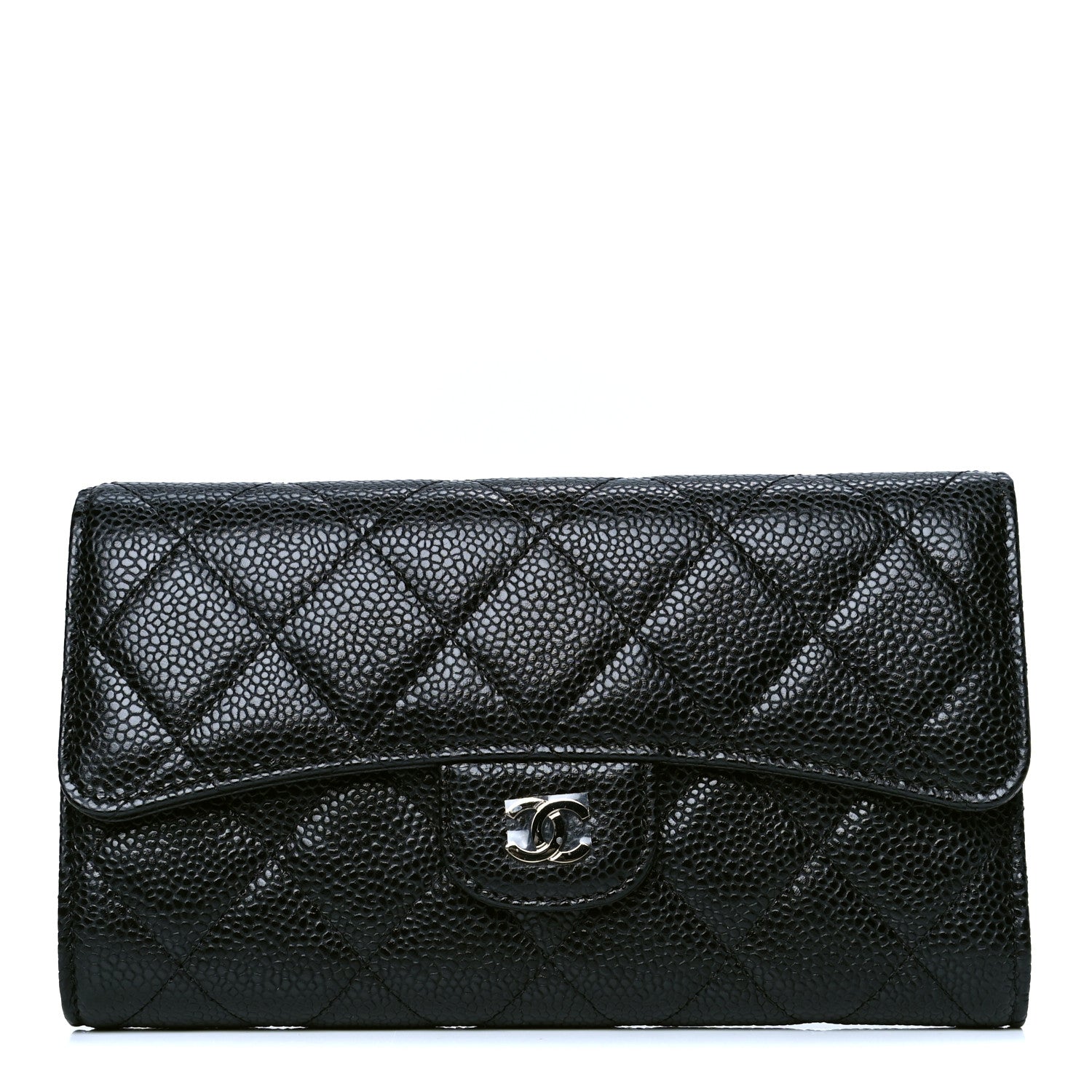 Chanel Caviar Quilted Large Flap Wallet Black 1 of 4