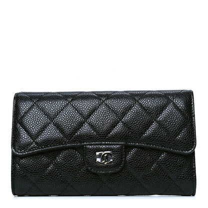 Chanel Caviar Quilted Large Flap Wallet Black 1 of 4
