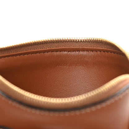 Celine Smooth Calfskin Cuir Triomphe Coin and Card Pouch With Hook Tan 7 of 11