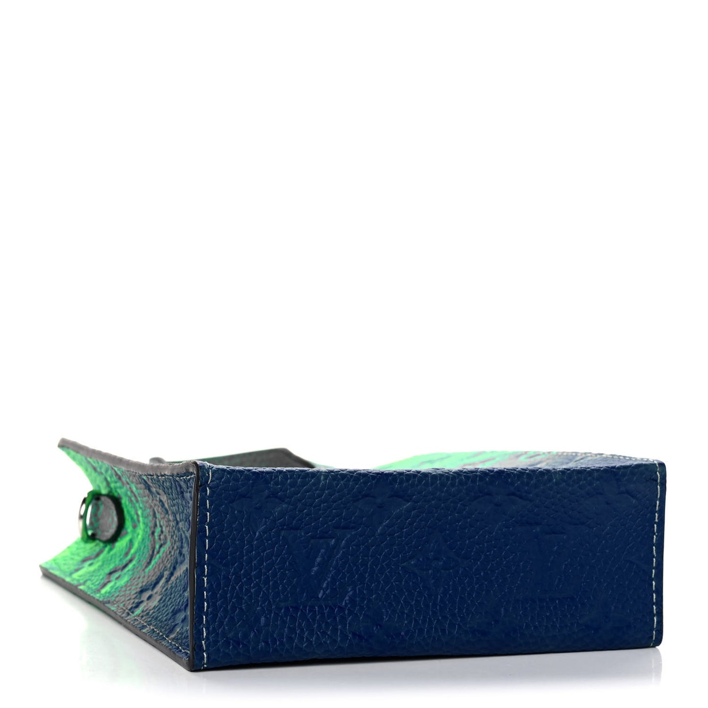 Taurillon Illusion Sac Plat XS Bleu Vert