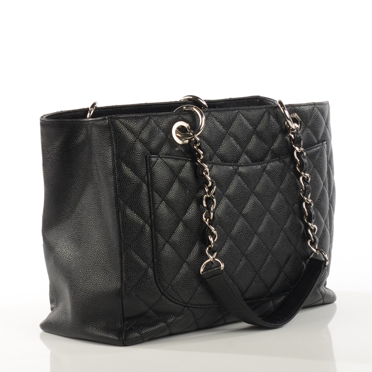 Chanel Caviar Quilted Grand Shopping Tote GST Black 3 of 7