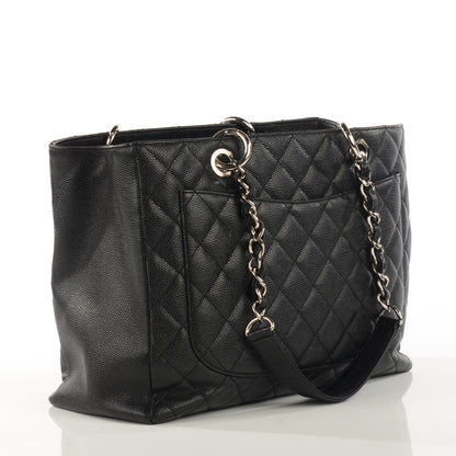 Chanel Caviar Quilted Grand Shopping Tote GST Black 3 of 7