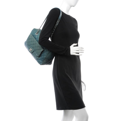 Chanel Caviar Quilted Large Paradoxal Camera Case Turquoise 2 of 7