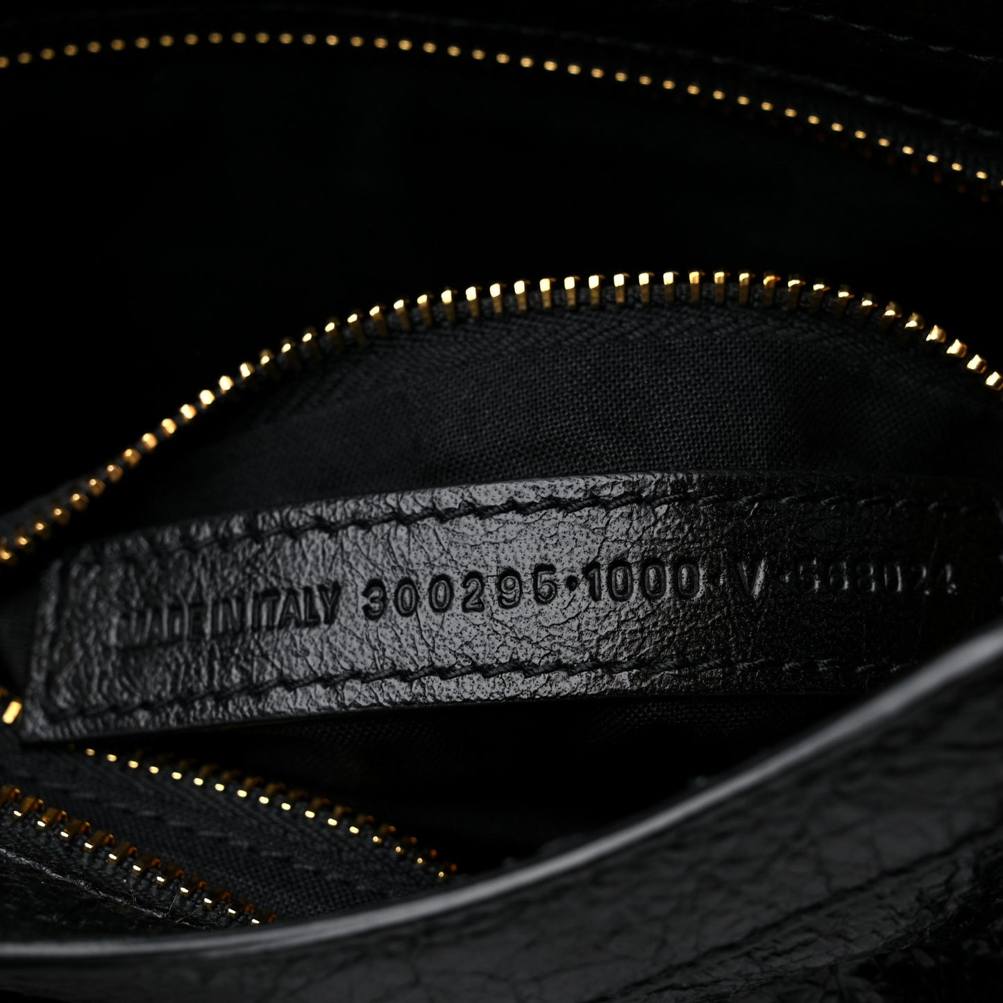 Agneau Classic Gold Hardware Mini City Black