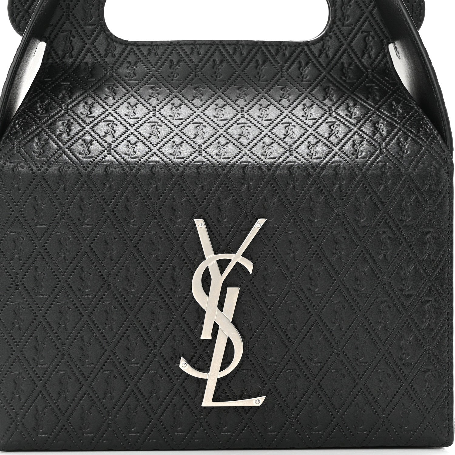 Saint Laurent Calfskin Monogram Take Away Box Black 7 of 11