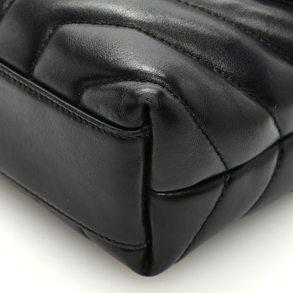 Saint Laurent SAINT LAURENT Calfskin Y Quilted Monogram Toy Loulou Crossbody Bag Black 8 of 11