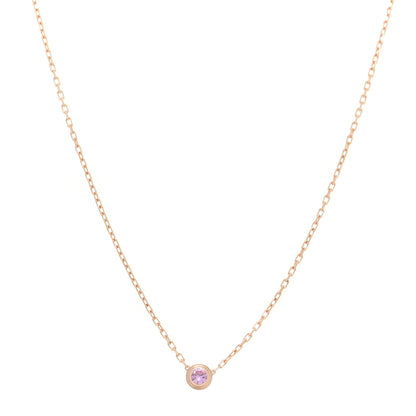 Cartier 18K Pink Gold Pink Sapphire D'Amour Pendant Necklace 1 of 5