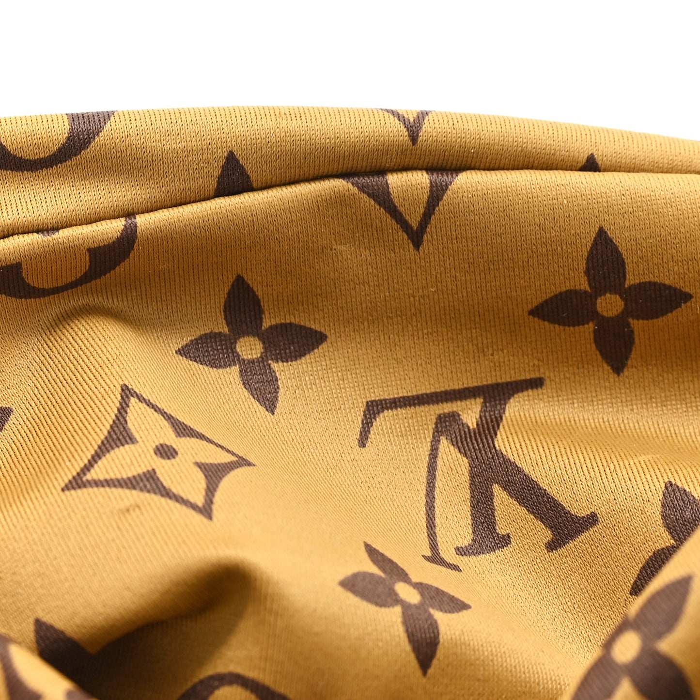 Silk Monogram Headband Brown