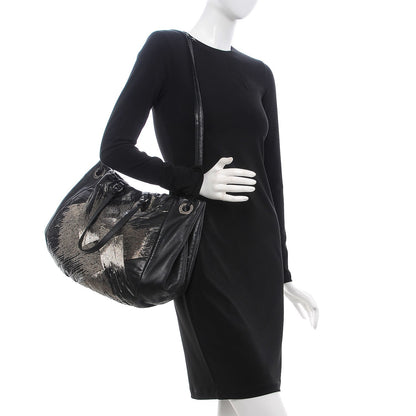 Valentino Garavani Nappa Beaded Glam Tote Black 2 of 19