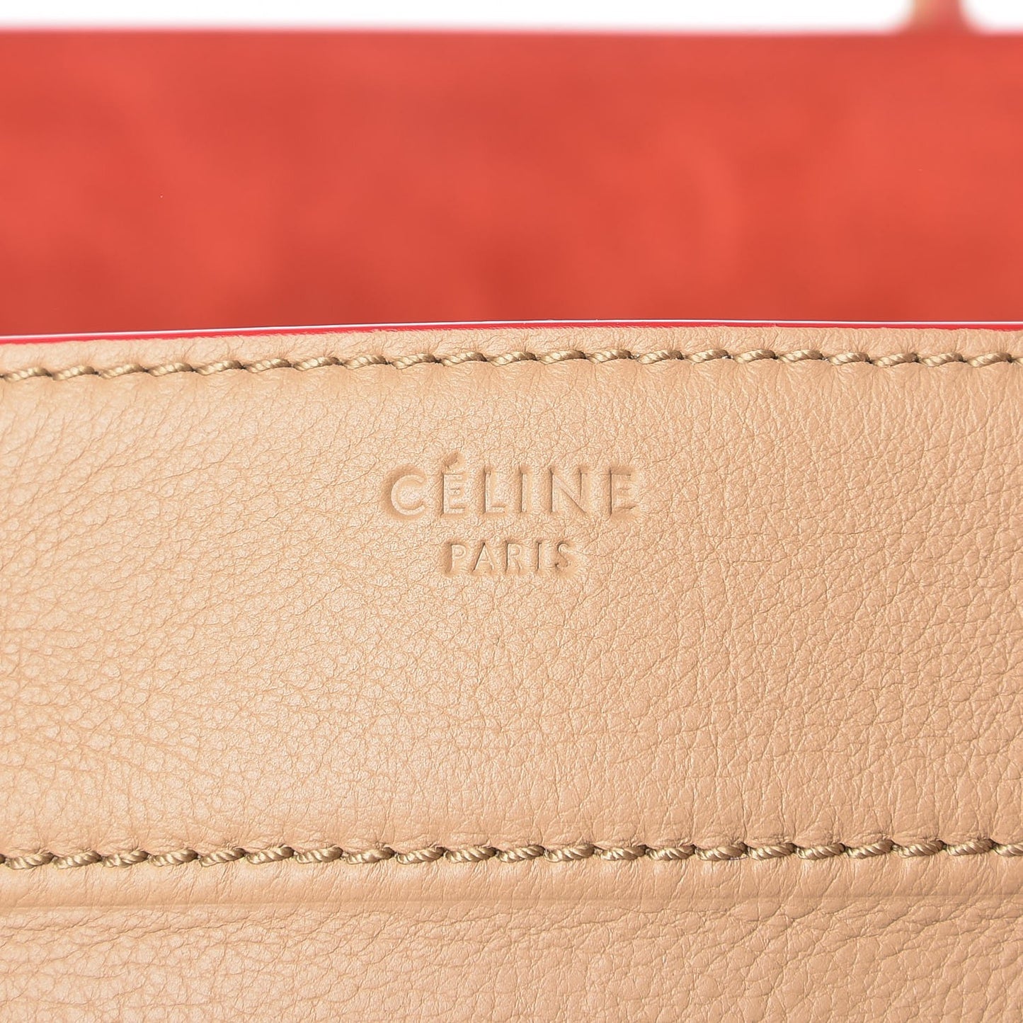 Supple Calfskin Medium Phantom Luggage Camel