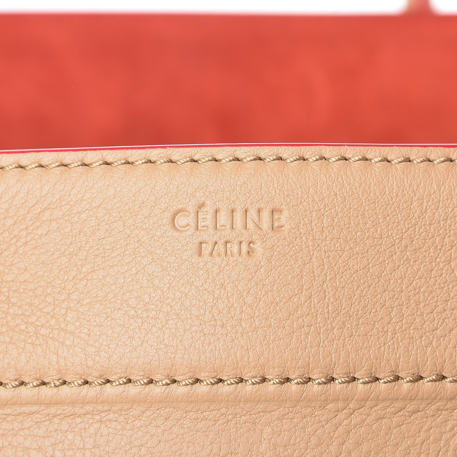 Celine Supple Calfskin Medium Phantom Luggage Camel 6 of 8
