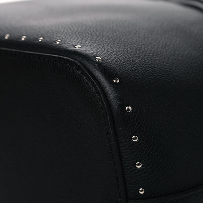 Louis Vuitton Soft Calfskin Lockme Studs Bucket Black 15 of 16