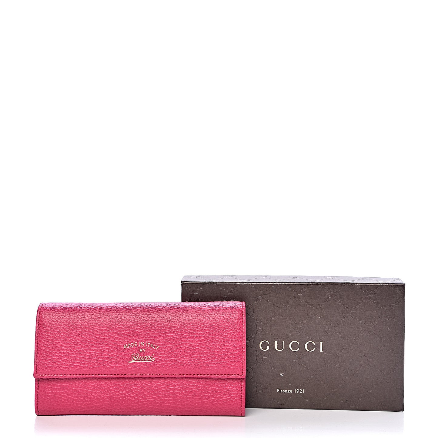 Dollar Calfskin Swing Continental Wallet Blossom