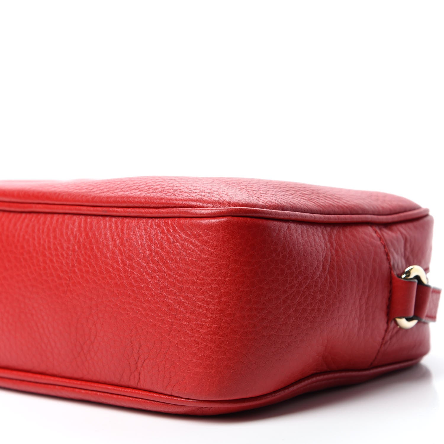 Gucci Pebbled Calfskin Small Soho Disco Bag Vibrant Red 7 of 11