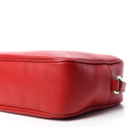 Gucci Pebbled Calfskin Small Soho Disco Bag Vibrant Red 7 of 11