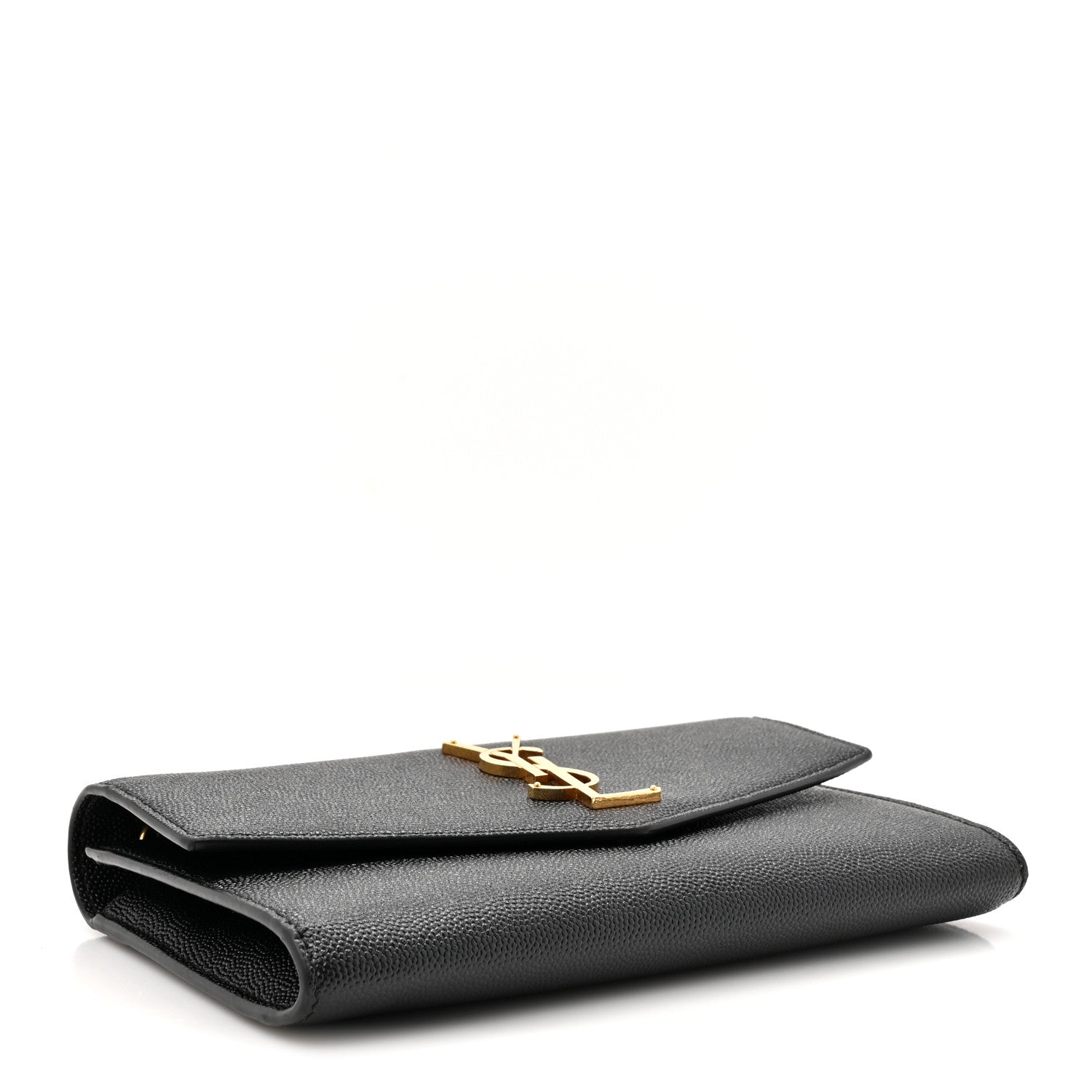 Saint Laurent Grain De Poudre Uptown Chain Wallet Black 4 of 11