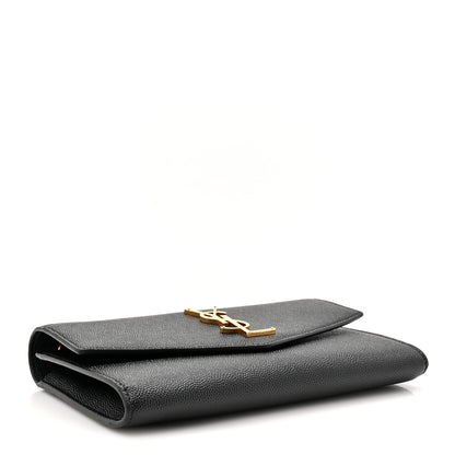 Saint Laurent Grain De Poudre Uptown Chain Wallet Black 4 of 11