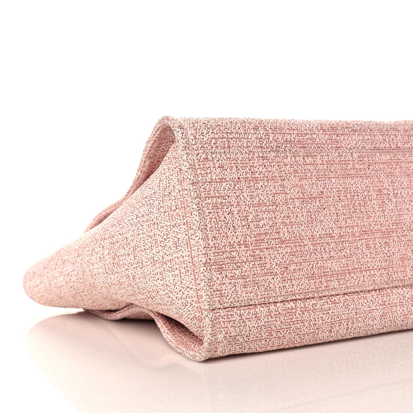 Lurex Boucle Deauville Medium Tote Pink