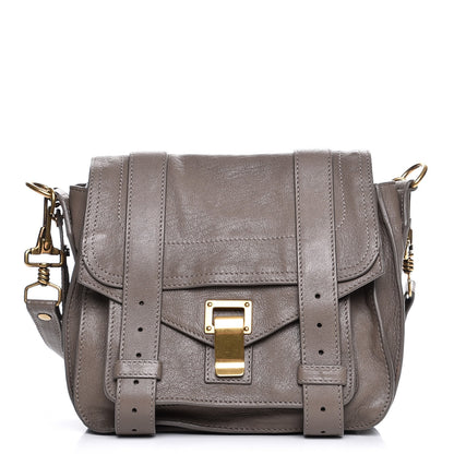 Proenza Schouler Lambskin PS1 Mini Pouch Messenger Smoke 1 of 9