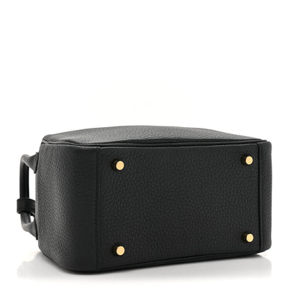 Hermes Taurillon Clemence Mini Lindy 20 Black 4 of 13