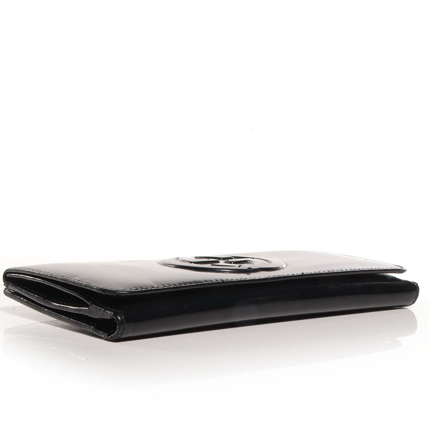 Gucci Patent Leather Blondie Continental Wallet Black 4 of 7