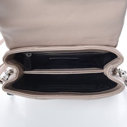 Saint Laurent Calfskin Y Quilted Monogram Toy Loulou Crossbody Bag Nude Powder 7 of 8