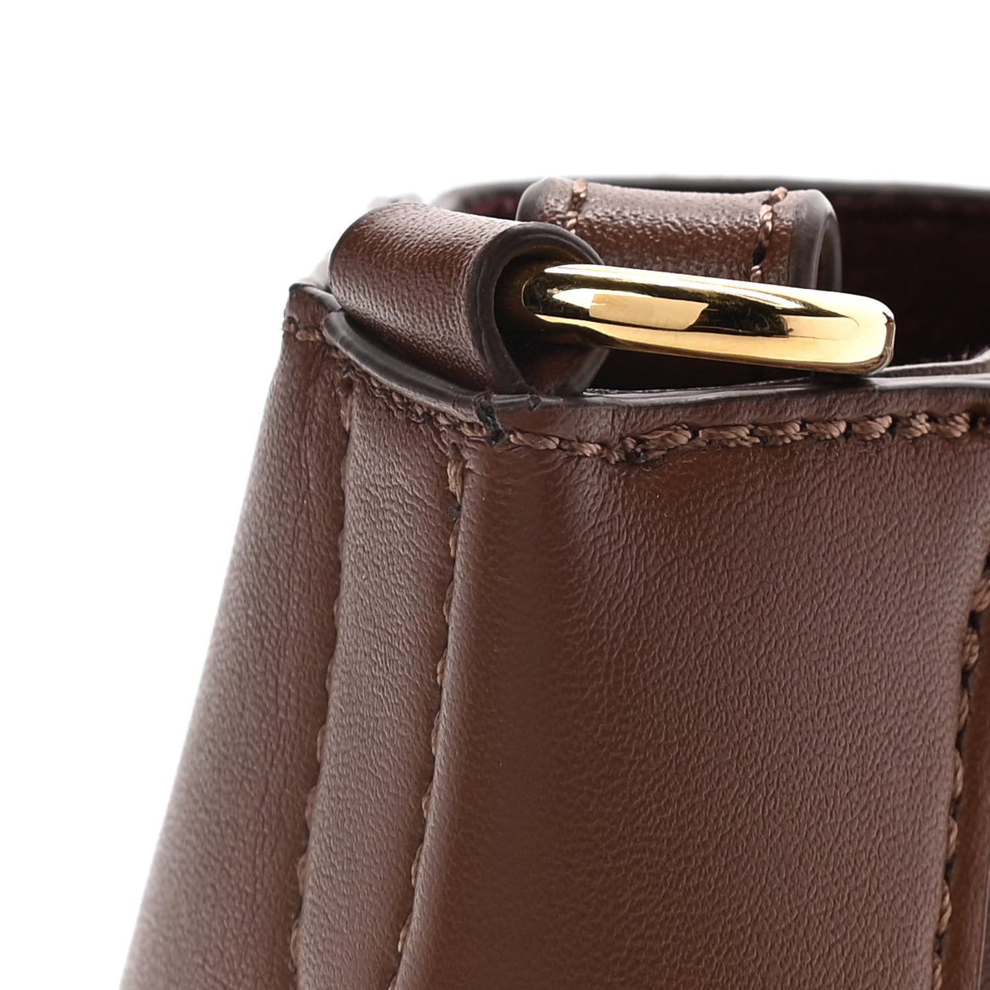 Eco Alter Nappa Perforated Logo Tiny Crossbody Cinnamon