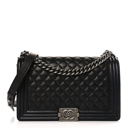 Chanel Caviar Quilted New Medium Boy Flap Black 1 of 9