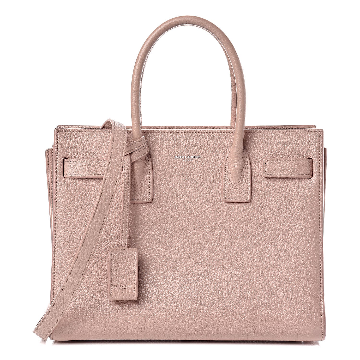 Saint Laurent Grained Calfskin Baby Sac De Jour Antique Rose 1 of 21