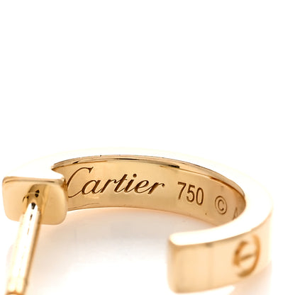 Cartier 18K Yellow Gold Small LOVE Hoop Earrings 4 of 5