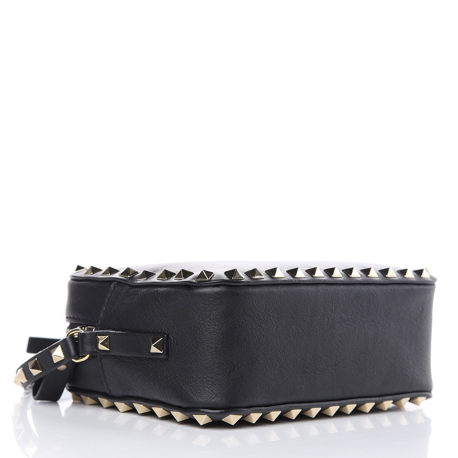 Valentino Garavani Calfskin Rockstud Camera Crossbody Bag Black 4 of 11