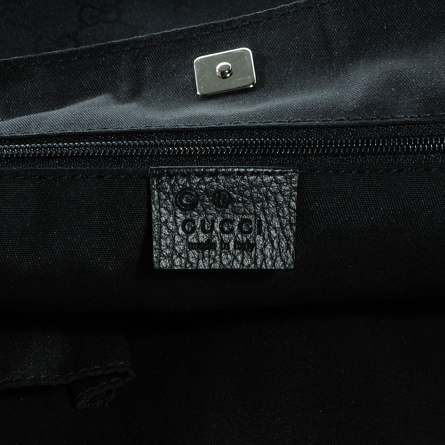 Gucci Nylon Monogram Large Abbey Tote Black 6 of 7