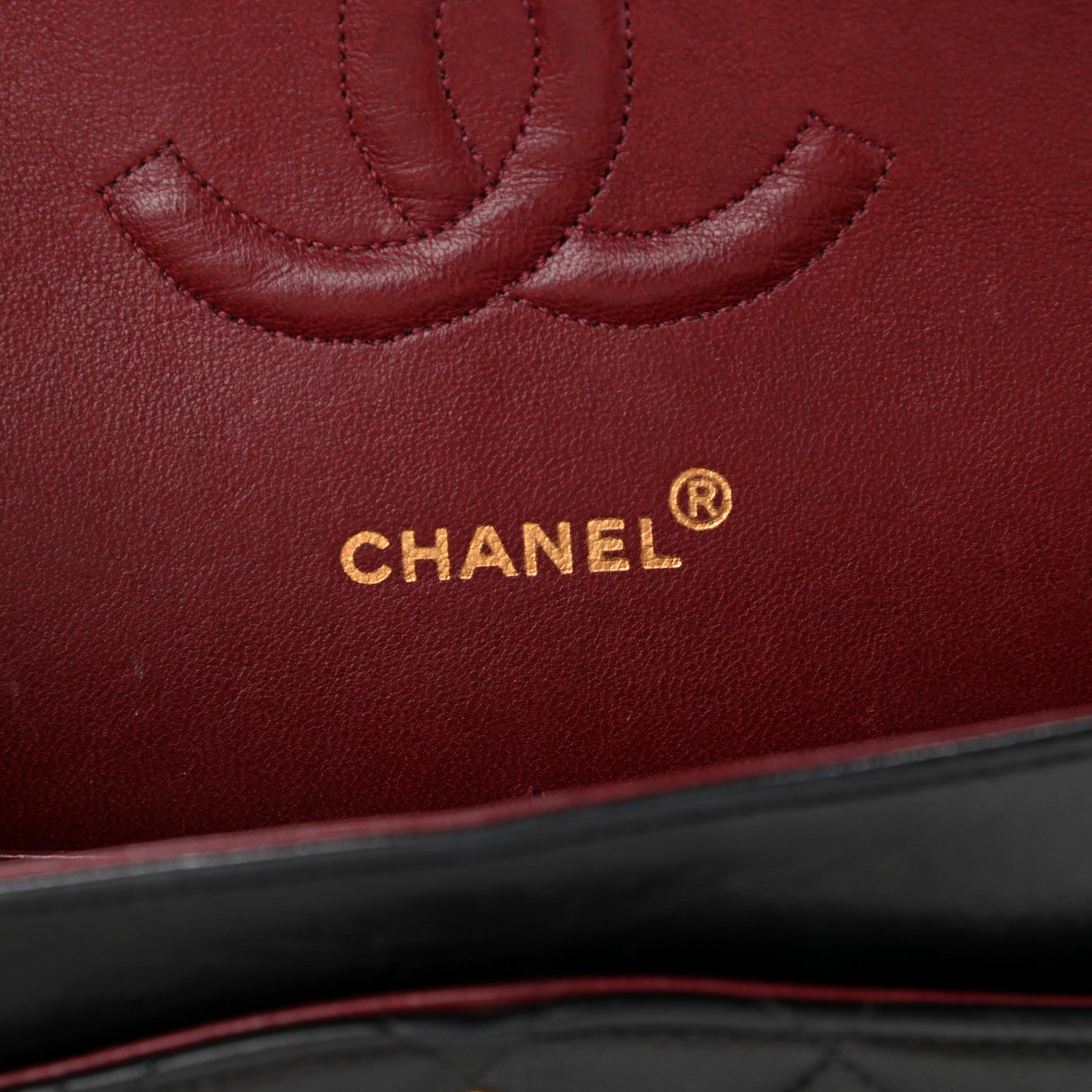 Chanel Lambskin Quilted Medium Double Flap Black 10 of 14