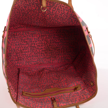 Louis Vuitton Monogram Graffiti Neverfull GM Fuchsia 5 of 7