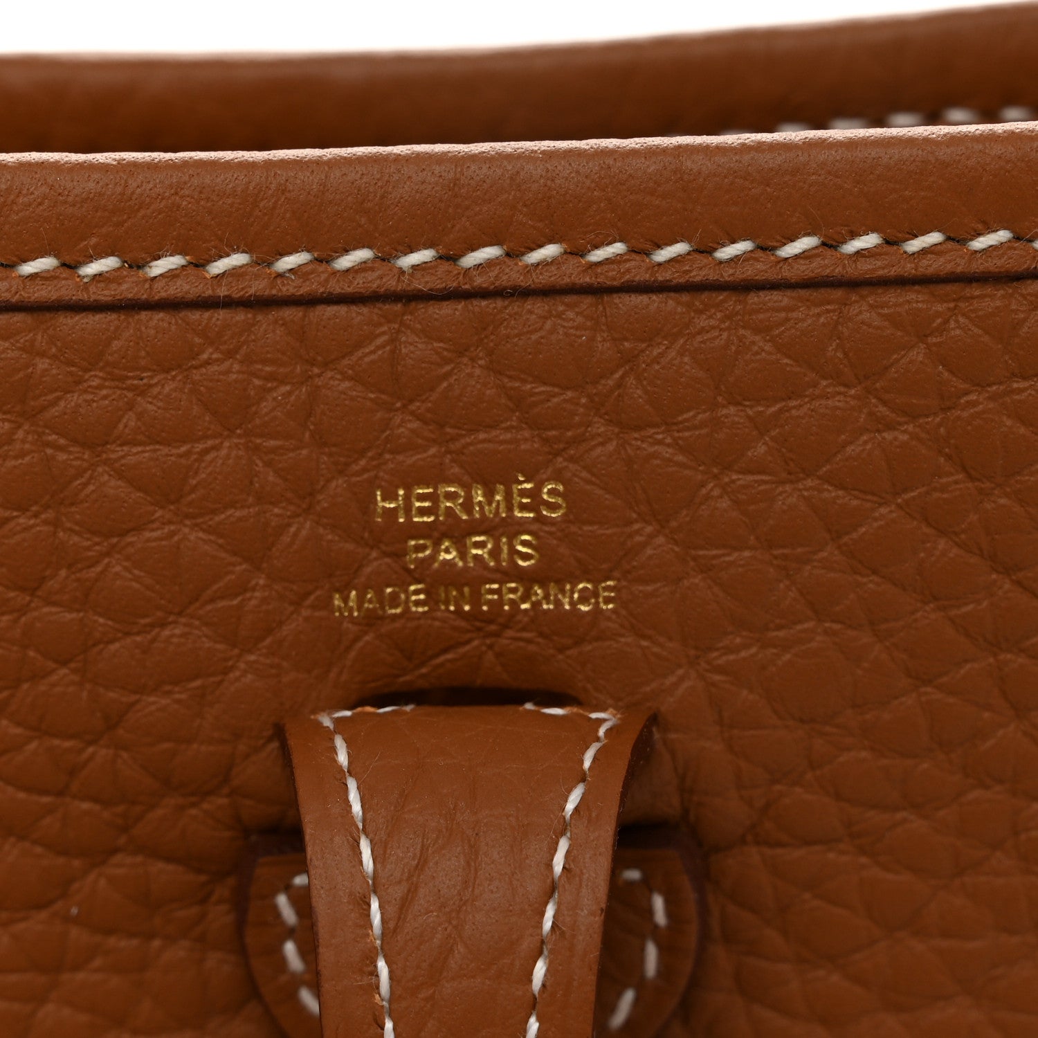 Hermes Taurillon Clemence Evelyne TPM Gold 6 of 11