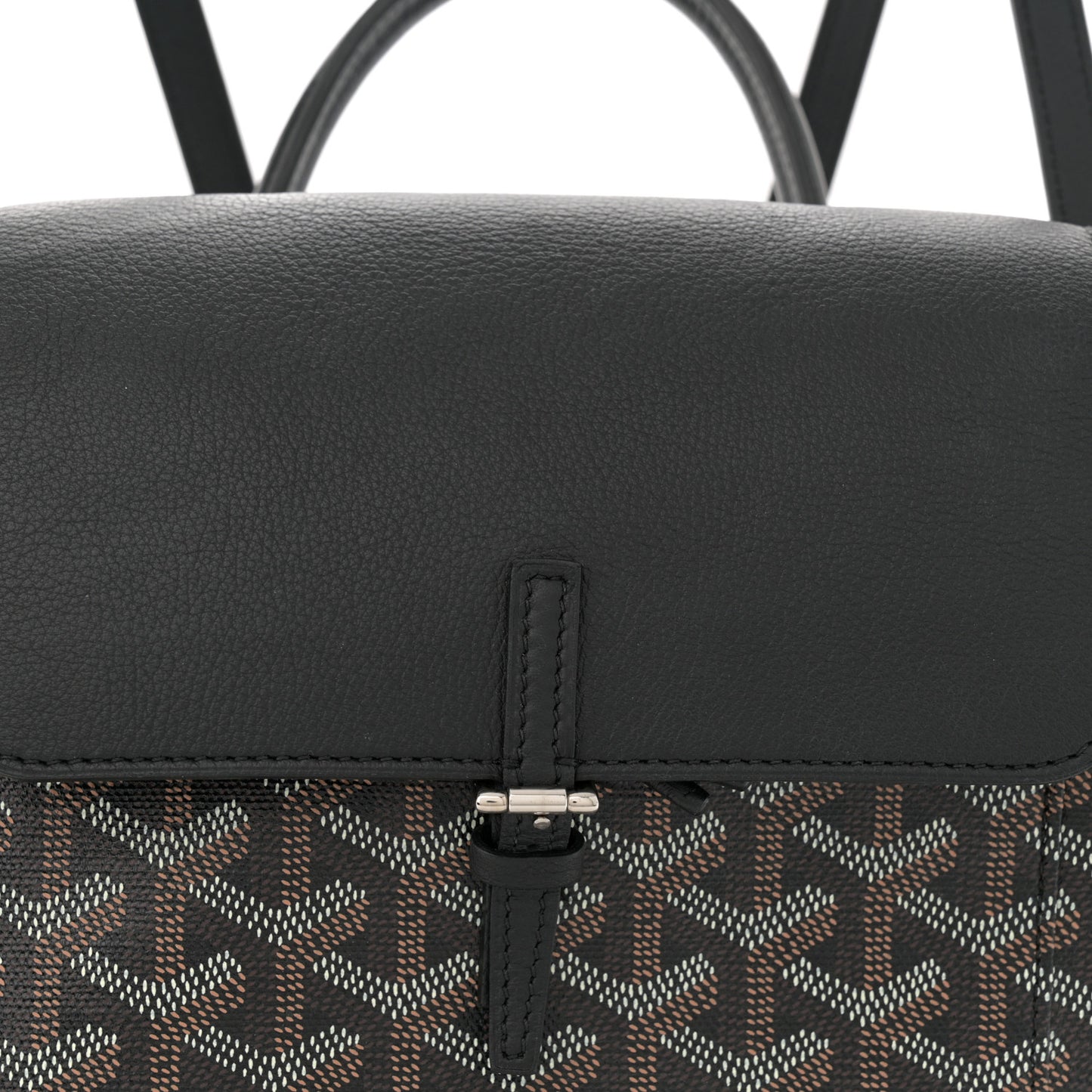 Goyardine Calfskin Mini Alpin Backpack Black