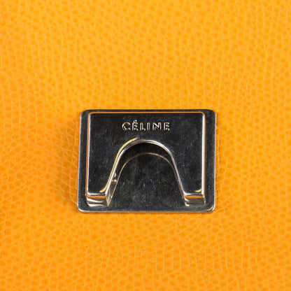 Celine Grained Calfskin Trotteur Messenger Saffron 3 of 11