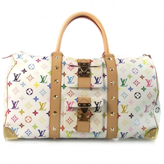 Louis Vuitton Monogram Multicolor Keepall 45 White 1 of 9