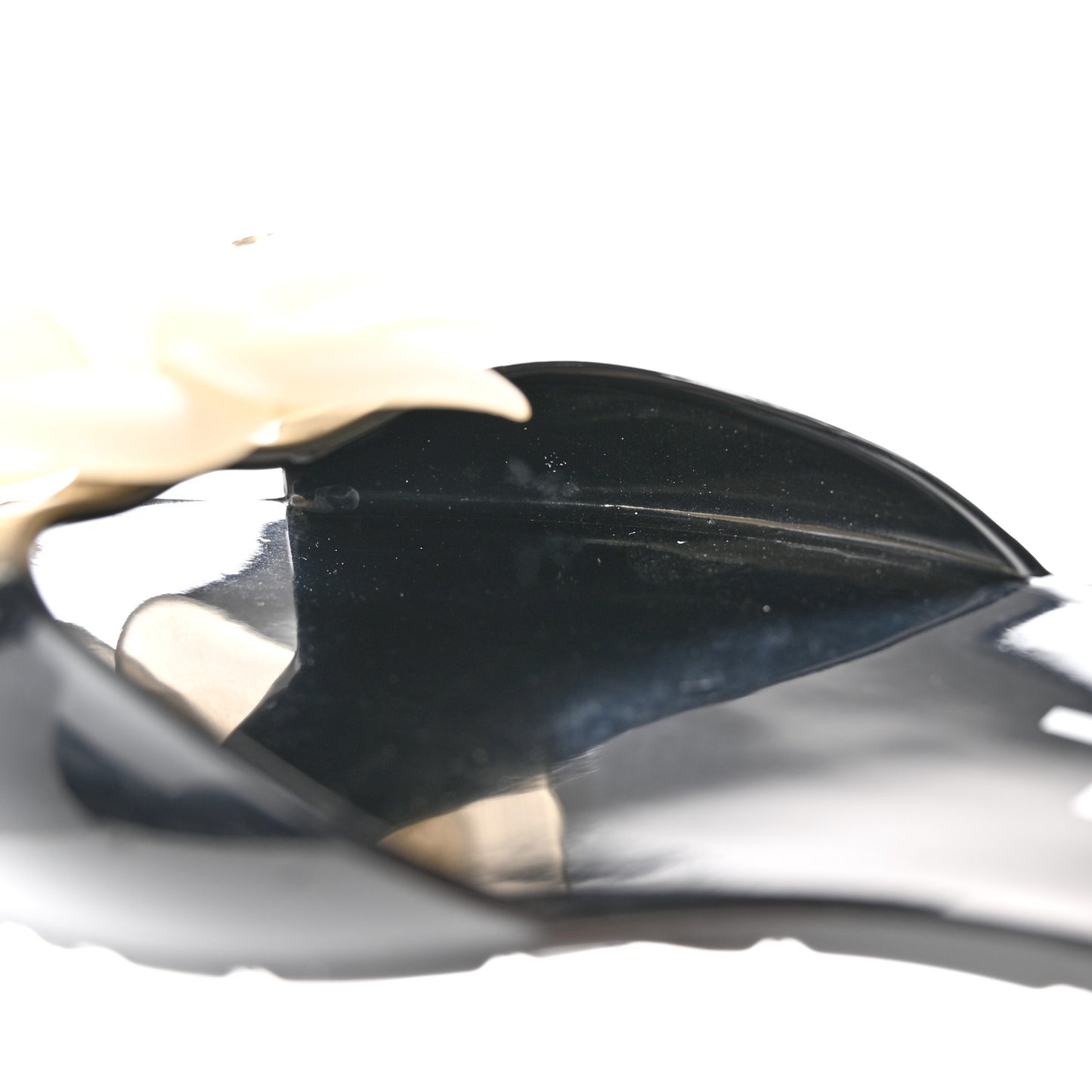 Jelly Camellia Sandals 37 Black Ivory