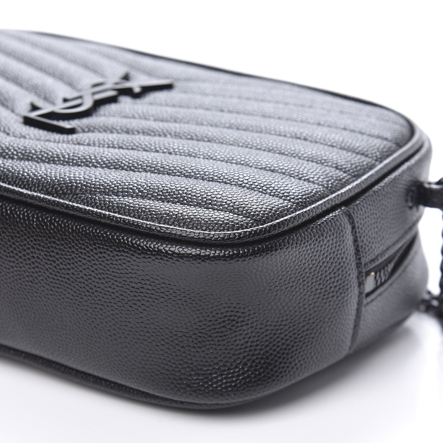 Grain De Poudre Matelasse Monogram Mini Lou Camera Bag Black