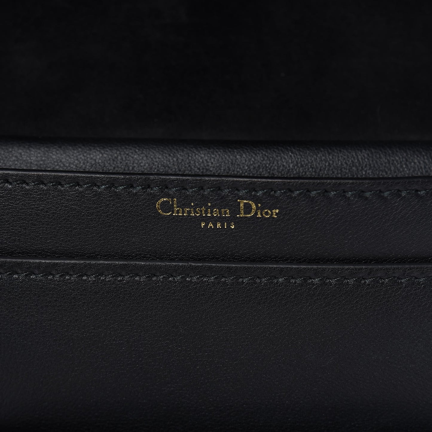 Calfskin J'Adior Chain Flap Bag Black