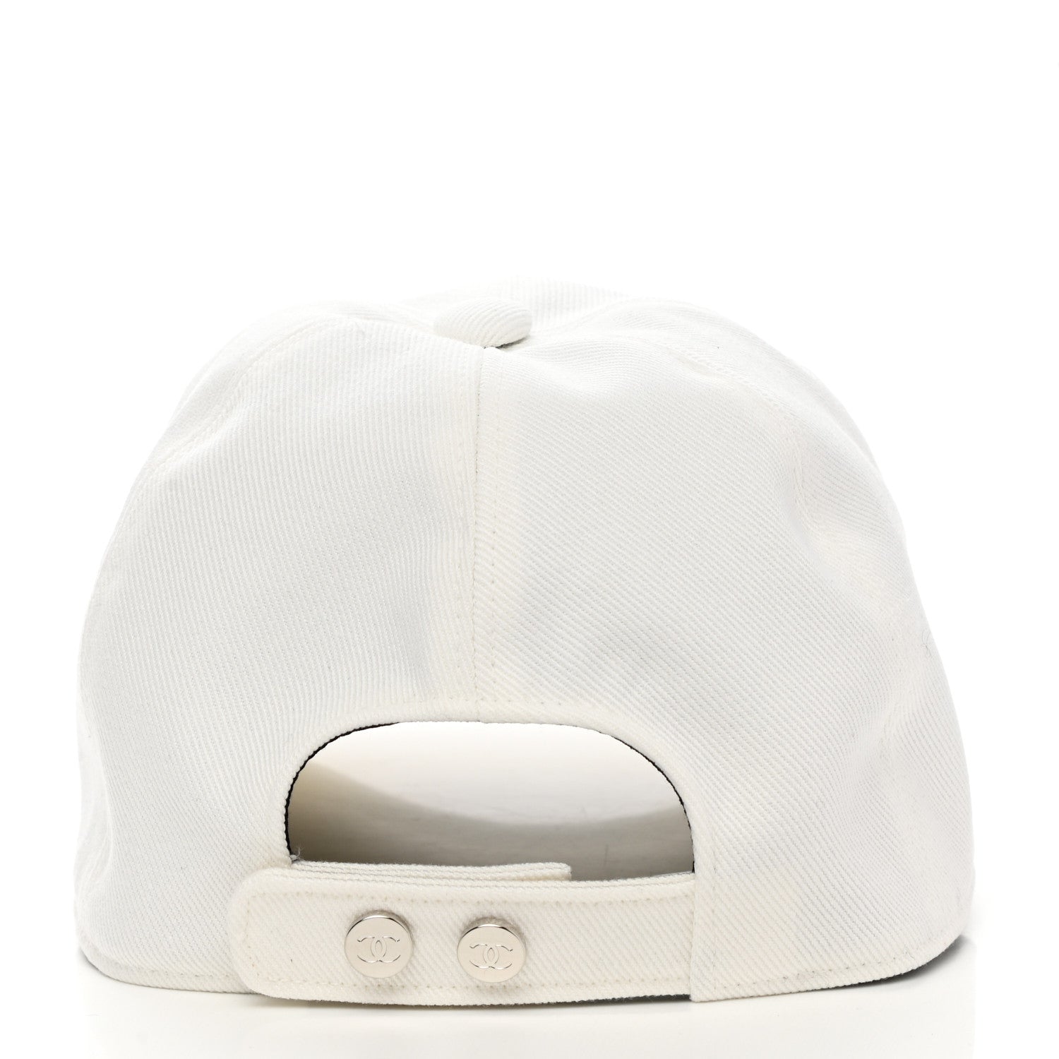 Chanel Cotton Sequin CC Cap Hat Ivory 5 of 8