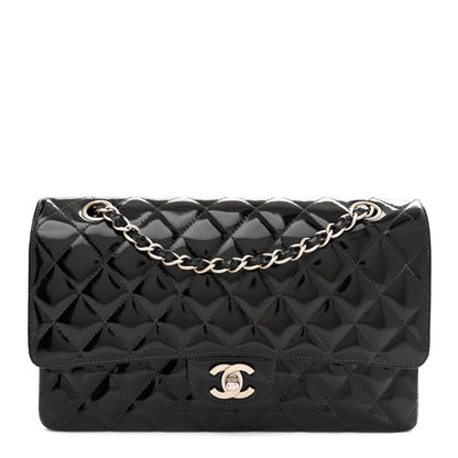 Chanel Patent Quilted Medium Double Flap Black 1 of 12
