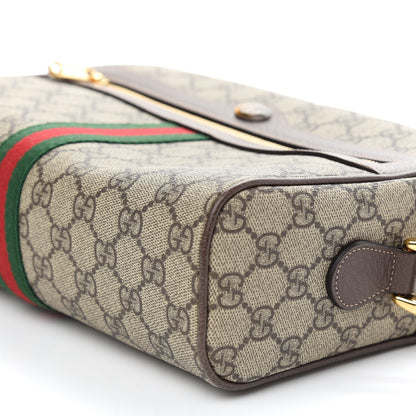 Gucci GG Supreme Monogram Web Small Ophidia Shoulder Bag Brown 9 of 9