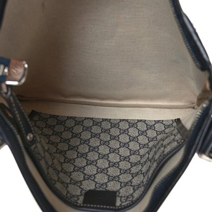 Gucci GG Supreme Monogram Web Messenger Beige Blue 4 of 9
