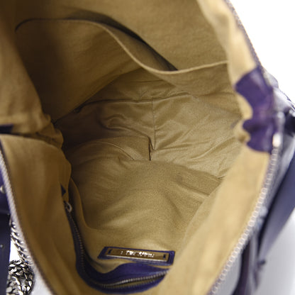 Jimmy Choo Lambskin Small Biker Hobo Purple 4 of 8