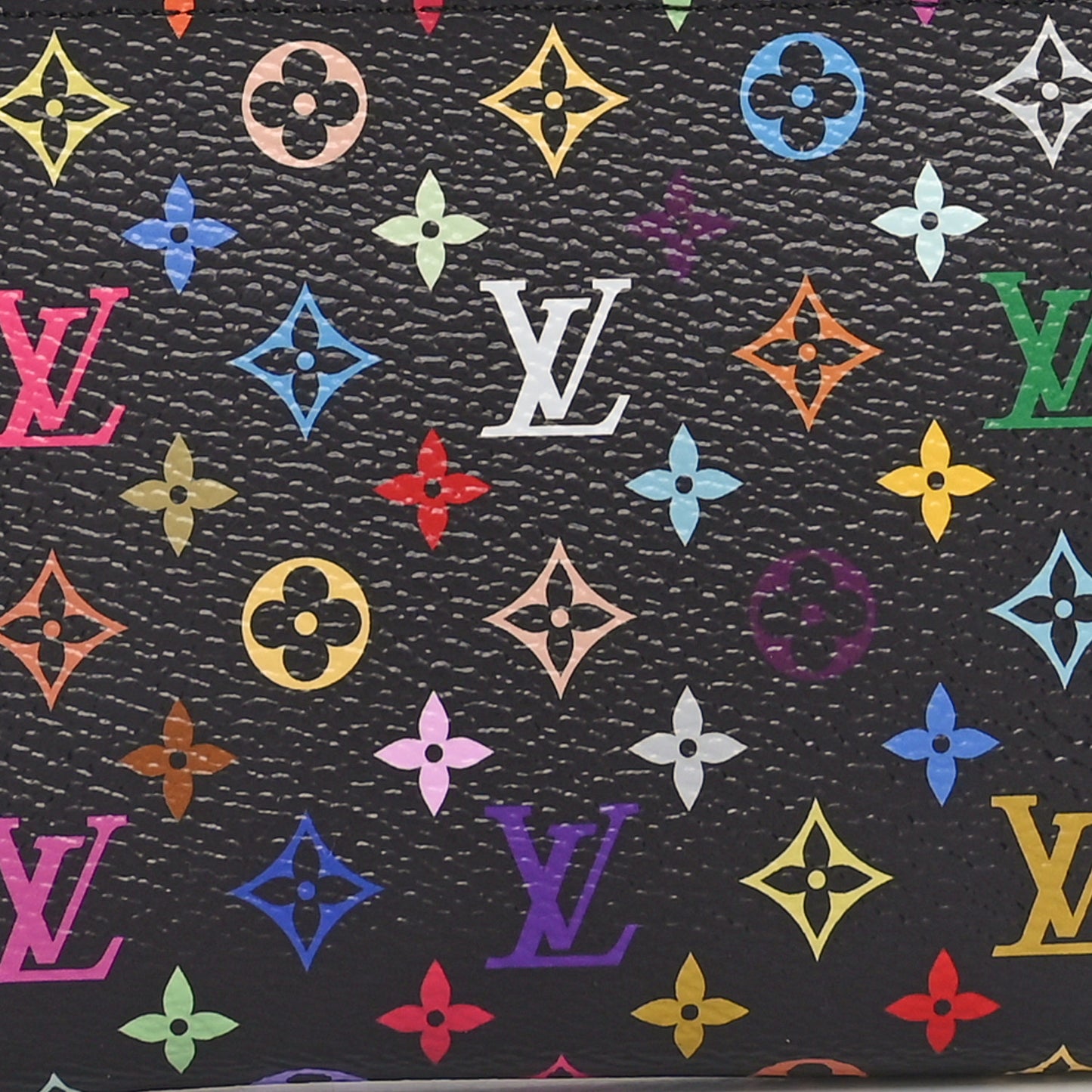 LV x TM Monogram Multicolor Zippy Coin Purse Black
