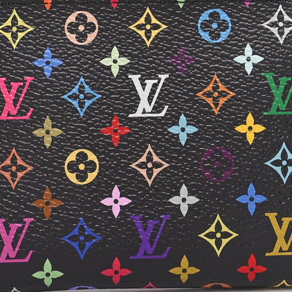 Louis Vuitton LV x TM Monogram Multicolor Zippy Coin Purse Black 7 of 8