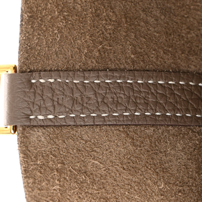 Hermes Taurillon Clemence Picotin Lock 22 MM Etoupe 7 of 11