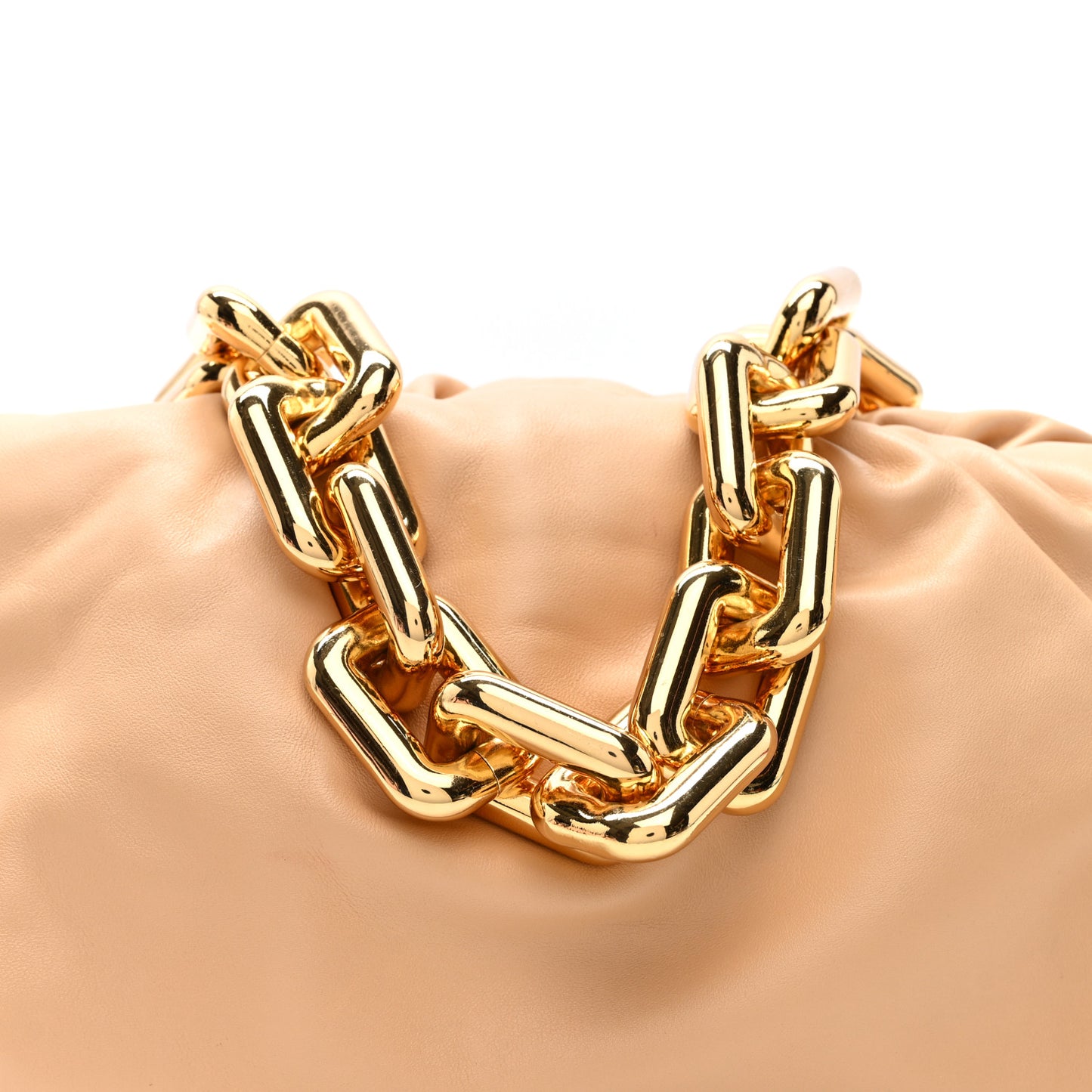 Calfskin The Pouch Chain Almond